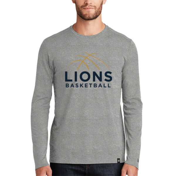 New Era - Heritage Blend Long Sleeve Crew Tee - Printed Logo Thumbnail