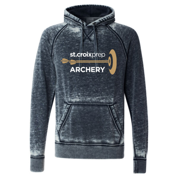 J. America - Vintage Zen Fleece Hooded Pullover Sweatshirt - Printed Logo Thumbnail