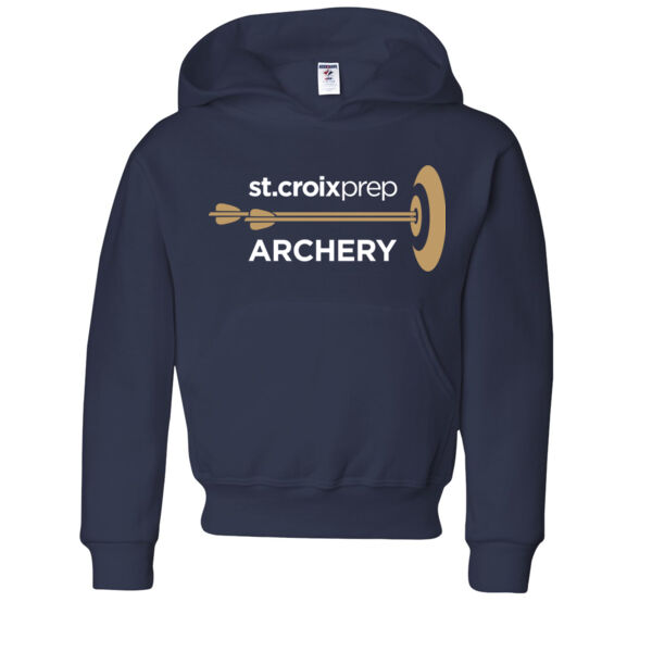 JERZEES - Youth NuBlend Hooded Sweatshirt - Printed Logo Thumbnail