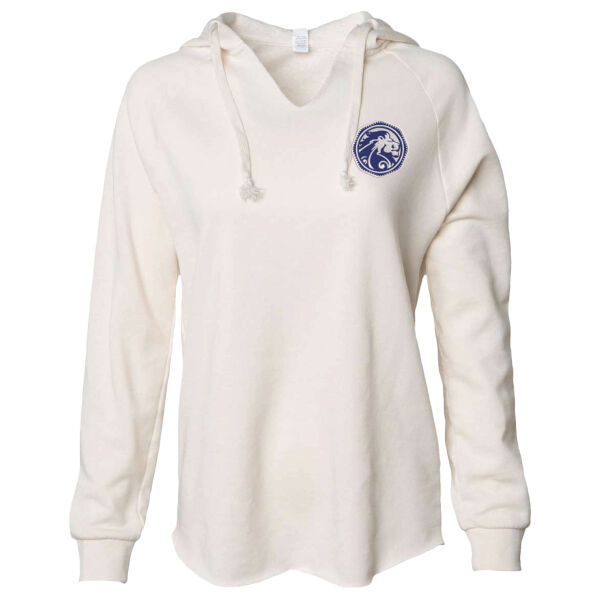Independent Trading co. - Women's Lightweight Califonia Wave Wash Hooded Sweatshirt - Embroidered Logo Thumbnail