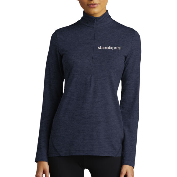 Sport-Tek® Ladies Exchange 1.5 Long Sleeve 1/2-Zip - Embroidered Logo Thumbnail