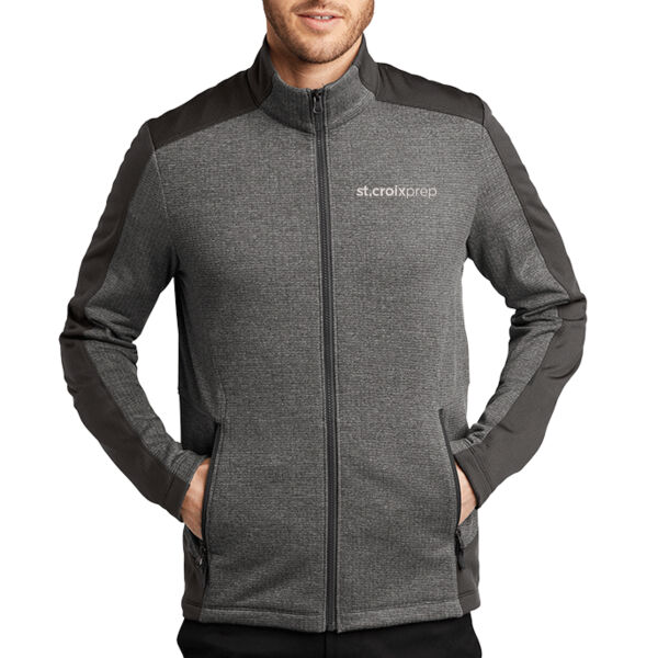 Port Authority® Grid Fleece Jacket - Embroidered Logo Thumbnail