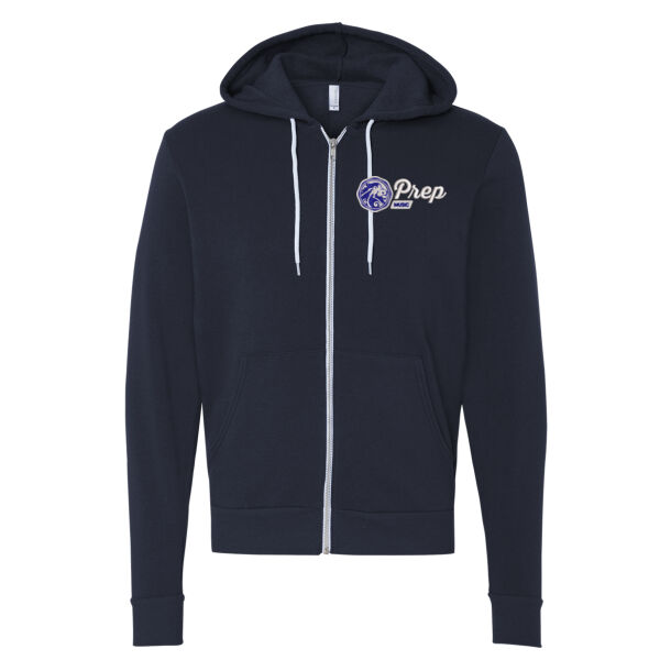 MUSIC - ADULT SIZE - Bella + Canvas - Unisex Sponge Fleece Full-Zip Hoodie - Embroidered Logo Thumbnail