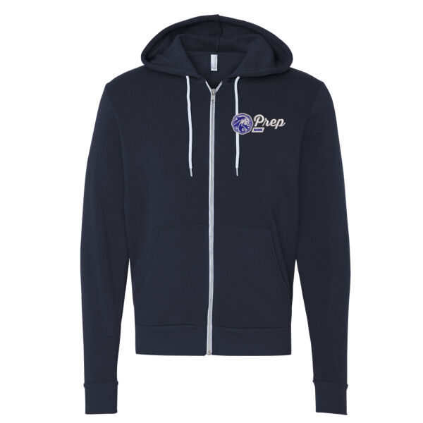 BAND - ADULT SIZE - Bella + Canvas - Unisex Sponge Fleece Full-Zip Hoodie - Embroidered Logo Thumbnail