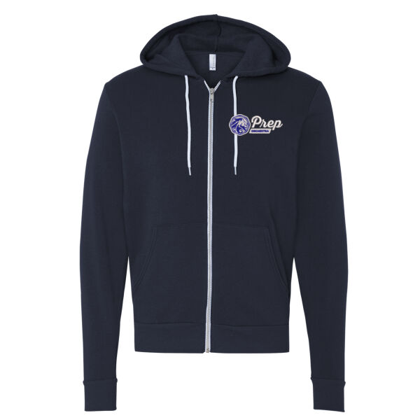 ORCHESTRA - ADULT SIZE - Bella + Canvas - Unisex Sponge Fleece Full-Zip Hoodie - Embroidered Logo Thumbnail