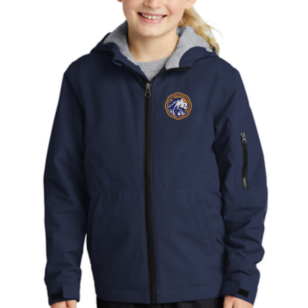 Sport-Tek Youth Waterproof Insulated Jacket - Embroidered Logo Thumbnail