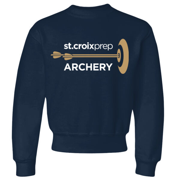 Jerzees NuBlend Youth Crewneck Sweatshirt - Printed Logo Thumbnail