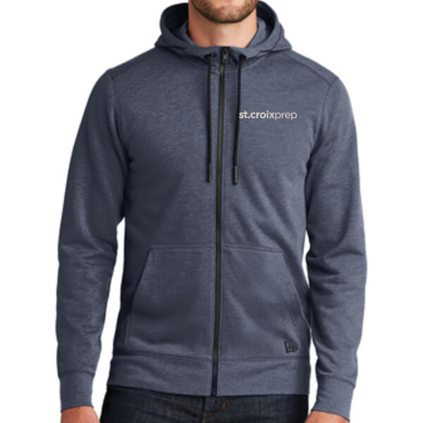 New Era Tri-Blend Fleece Full-Zip Hoodie - Embroidered Logo Thumbnail