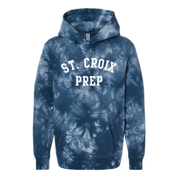 Independent Trading Co. Youth Midweight Tie-Dye Hooded Pullover - Applique Logo Thumbnail