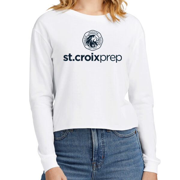 District Women's Perfect Tri Midi Long Sleeve Tee - Printed Logo Thumbnail