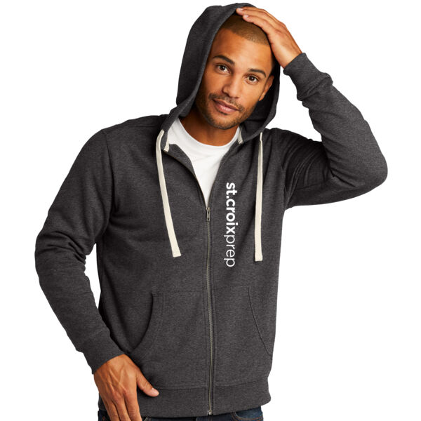 District Re-Fleece Full Zip Hoodie - Embroidered Logo Thumbnail