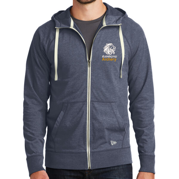 New Era® Sueded Cotton Blend Full-Zip Hoodie - Slim Fit - Embroidered Logo Thumbnail