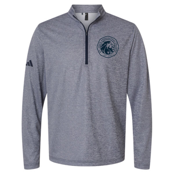 Adidas Space Dyed Quarter Zip Pullover - Printed Logo Thumbnail