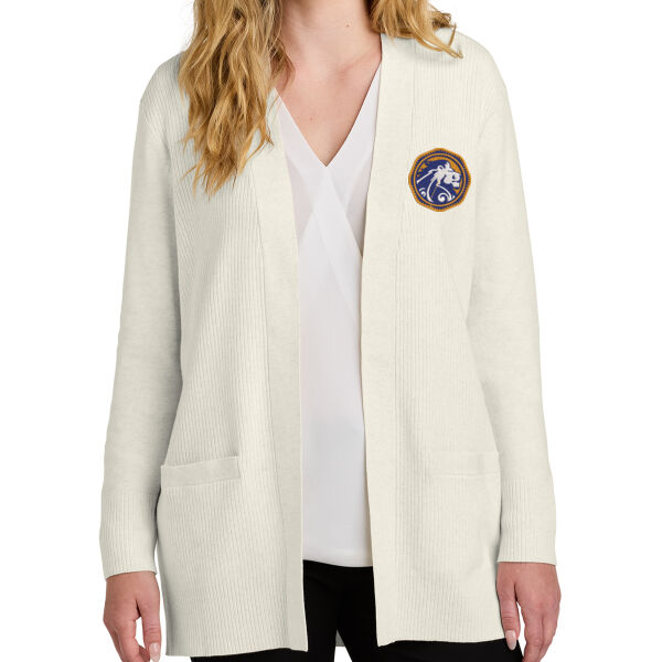 Port Authority Women's Easy Care Open Front Cardigan Sweater - Embroidered Logo Thumbnail
