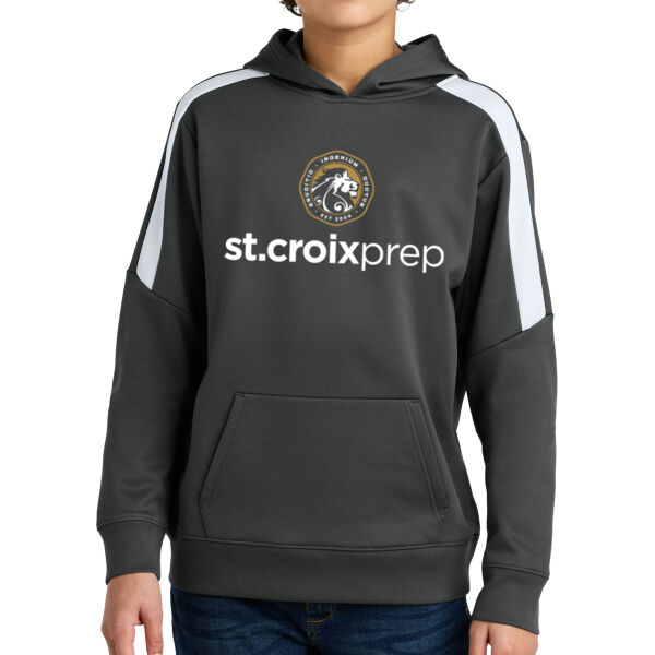 Sport-Tek Youth Sport-Wick Fleece United Pullover Hoodie - Printed Logo Thumbnail