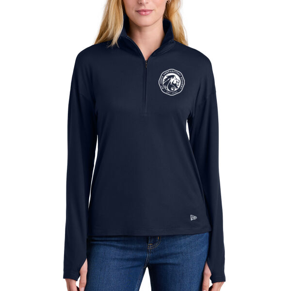 New Era Women's Power 1/2 zip - Printed Logo Thumbnail