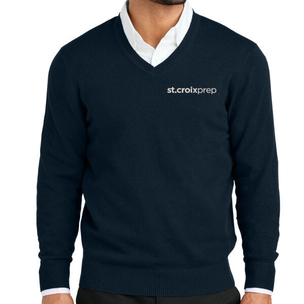 Port Authority Easy Care V-Neck Sweater - Embroidered Logo Thumbnail