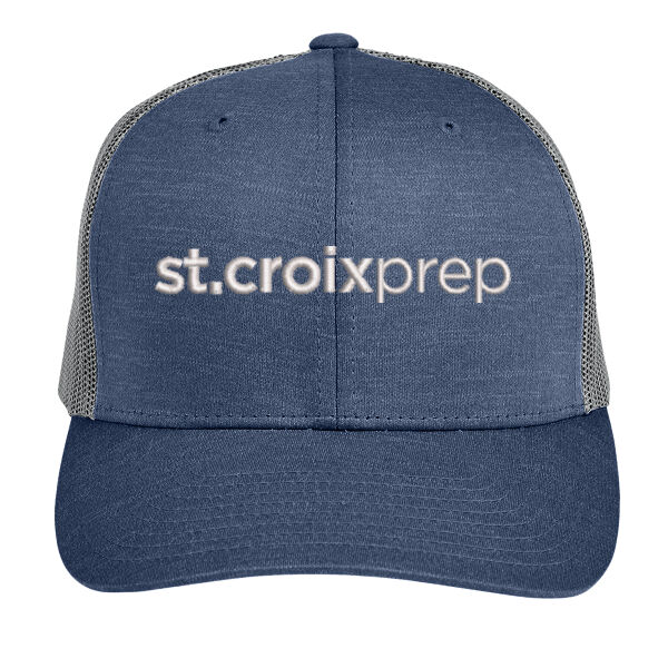 Team365 Youth Zone Sonic Heather Trucker Cap - Embroidered Logo Thumbnail