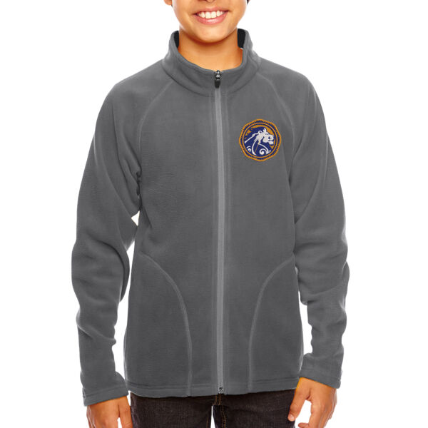 Team 365 Youth Campus Microfleece Jacket - Embroidered Logo Thumbnail