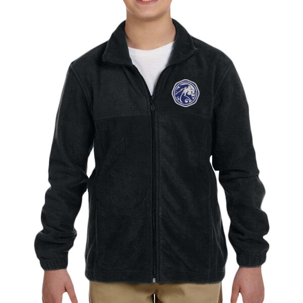Harriton Youth Full-Zip Fleece - Embroidered Logo Thumbnail