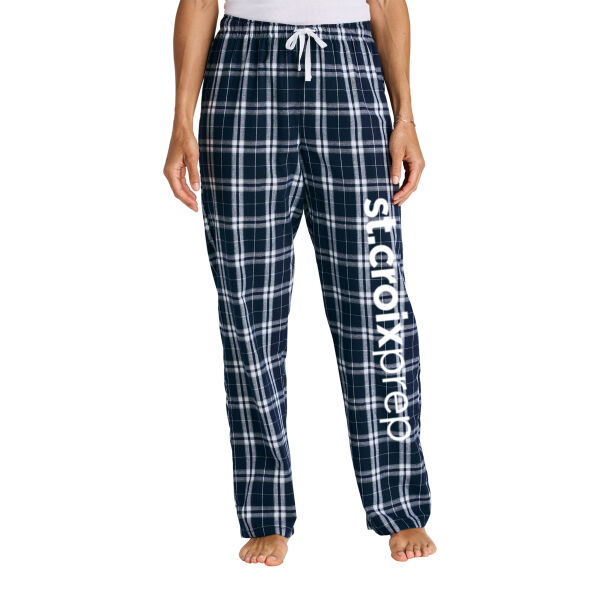 District Women's Flannel Plaid Pant - Printed Logo Thumbnail