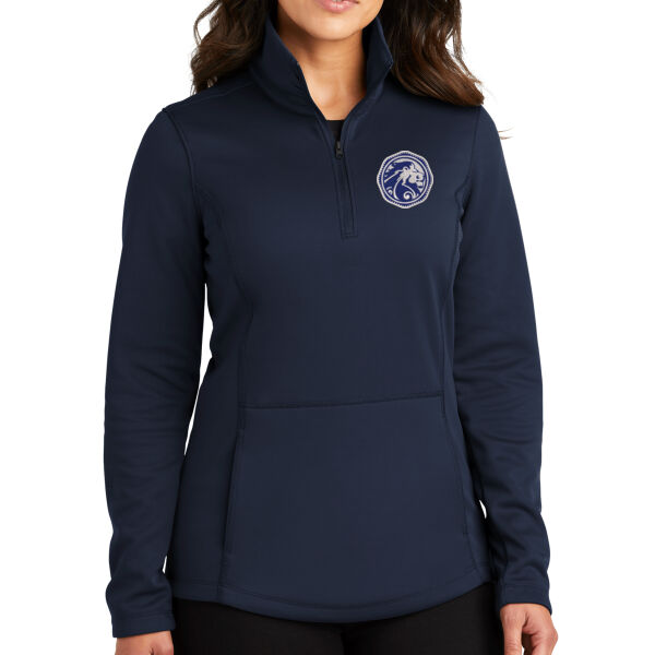 Port Authority Women's Smooth Fleece 1/4-Zip - Embroidered Logo Thumbnail