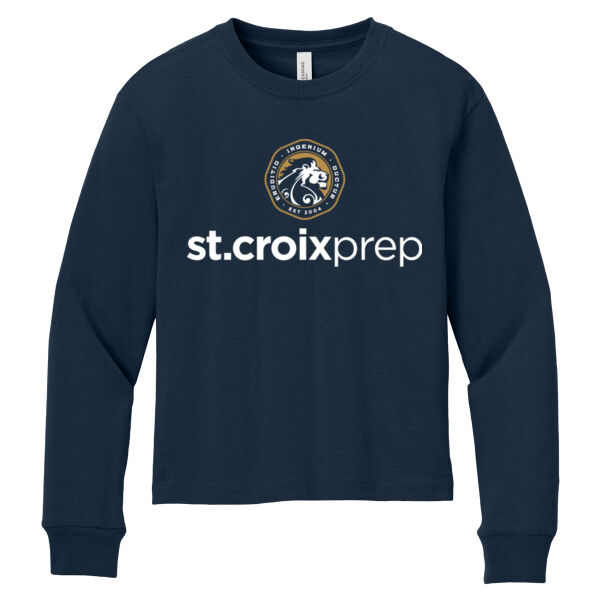 BELLA+CANVAS® Youth 6-Ounce Heavyweight Long Sleeve Tee - Printed Logo Thumbnail