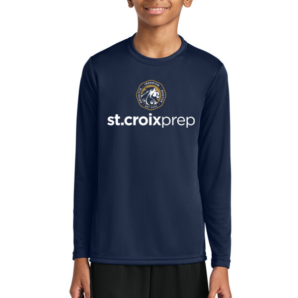 A4 Youth Cooling Performance Long Sleeve Tee - Printed Logo Thumbnail