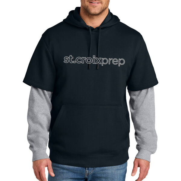 CornerStone® Tough Fleece Layered Hoodie - Embroidered Logo CornerStone® Tough Fleece Layered Hoodie - Embroidered Logo Thumbnail