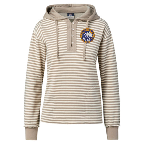 Women's Alina Henley Hooded Sweatshirt - Embroidered Logo Women's Alina Henley Hooded Sweatshirt - Embroidered Logo Thumbnail