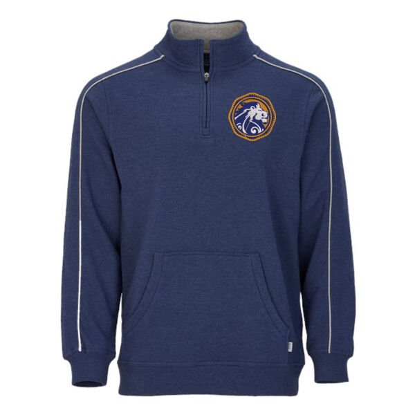 Men's French Terry Quarter-Zip Pullover - Embroidered Logo Thumbnail