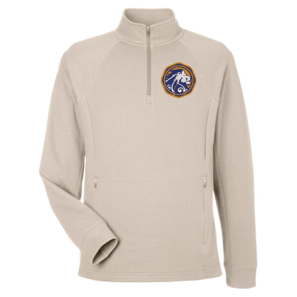 Men's Rhythm Waffle Quarter-Zip Pullover - Embroidered Logo Men's Rhythm Waffle Quarter-Zip Pullover - Embroidered Logo Thumbnail