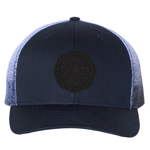 **CLOSEOUT ITEM** Printed Mesh-Back Trucker Cap - Embroidered Logo Thumbnail