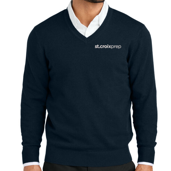 Port Authority Easy Care V-Neck Sweater - Embroidered Logo Thumbnail
