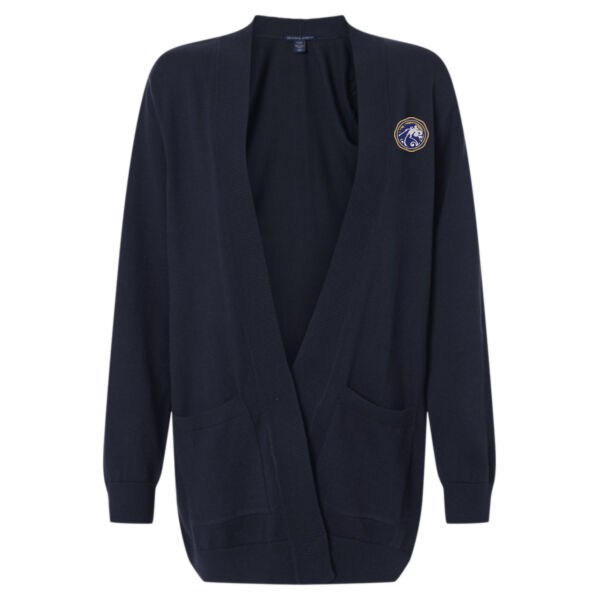 Devon & Jones Women's New Classics Open Cardigan Sweater - Embroidered Logo Thumbnail