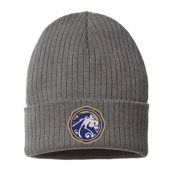 Atlantis Headwear Sustainable Rib Cuffed Beanie - Embroidered Logo Thumbnail