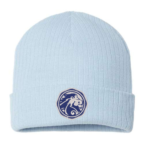 Atlantis Headwear Sustainable Rib Cuffed Beanie - Embroidered Logo Thumbnail