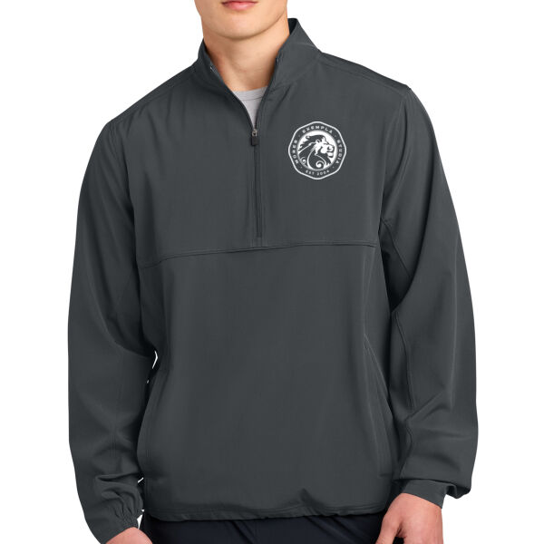 Sport-Tek Repeat 1/2-Zip Long Sleeve Hooded Jacket - Printed Logo Thumbnail