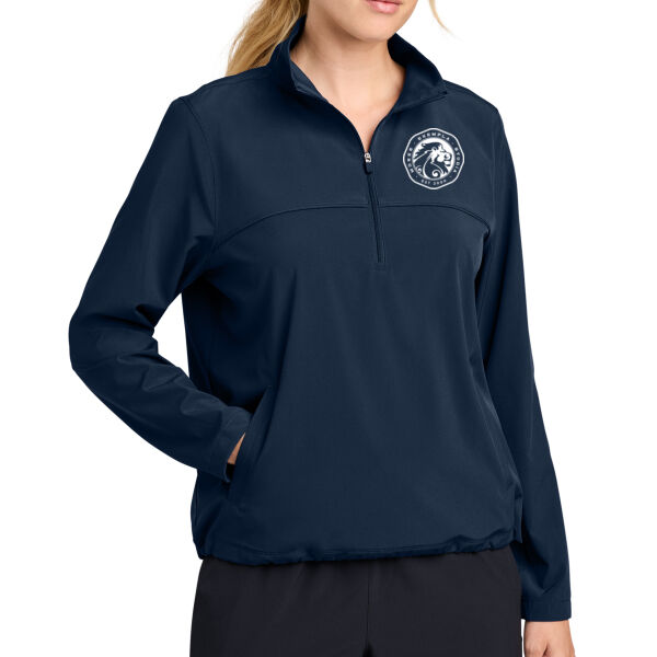 Sport-Tek Women's Repeat 1/2 Zip - Printed Logo Thumbnail