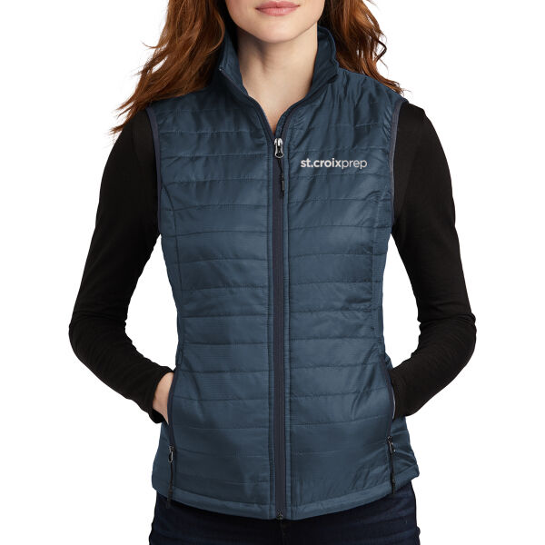 Port Authority Women's Packable Puffy Vest - Embroidered Logo Thumbnail