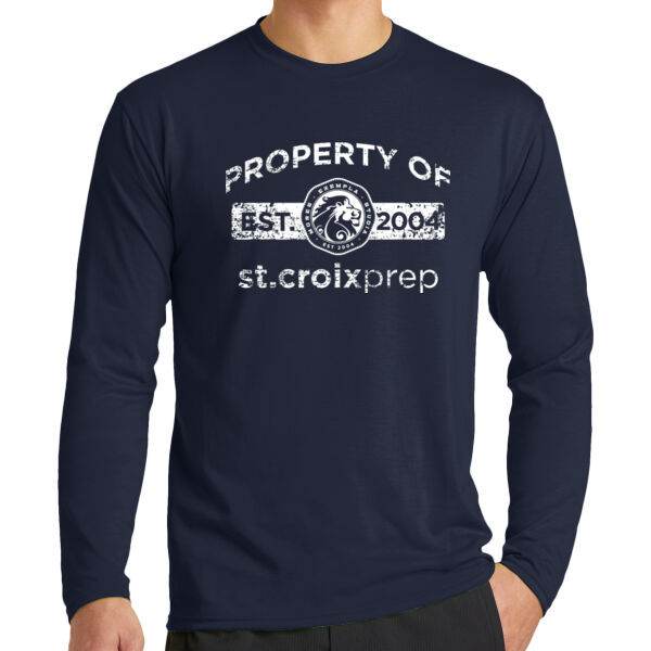 Port & Co Long Sleeve Performance Blend Tee - Printed Logo Thumbnail
