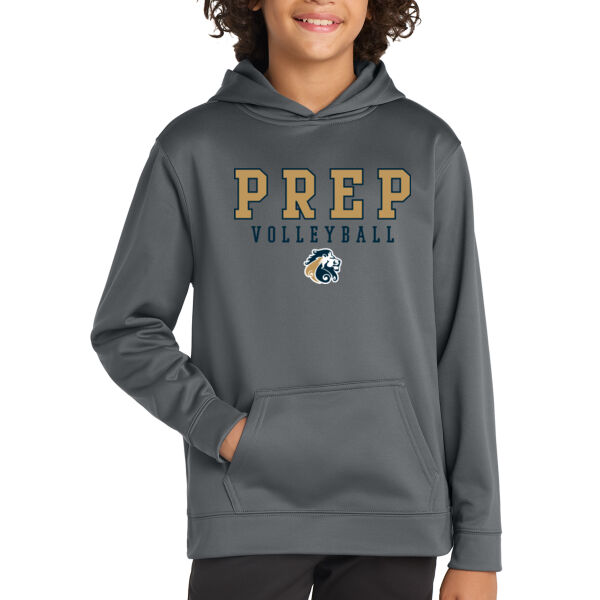 Sport-Tek Youth Sport-Wick Fleece Hooded Pullover - Printed Logo Thumbnail