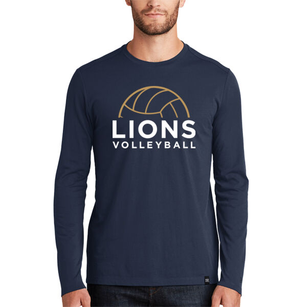 New Era Heritage Blend Long Sleeve Crew Tee - Printed Logo Thumbnail