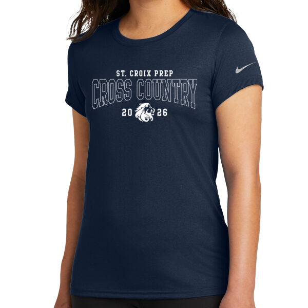 Nike Women's Swoosh Sleeve rLegend Tee - Printed Logo Thumbnail