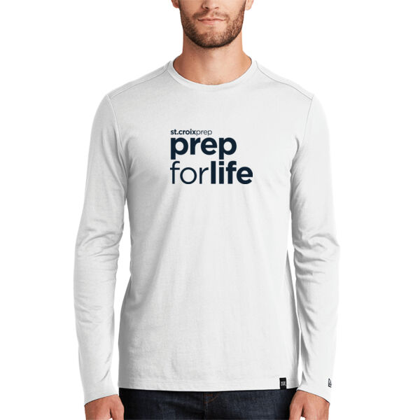 New Era® - Heritage Blend Long Sleeve Crew Tee - Printed Logo Thumbnail