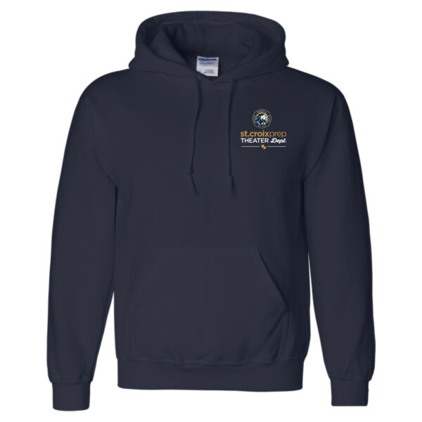 ADULT SIZES - Gildan - DryBlend Hooded Sweatshirt - Printed Logo Thumbnail
