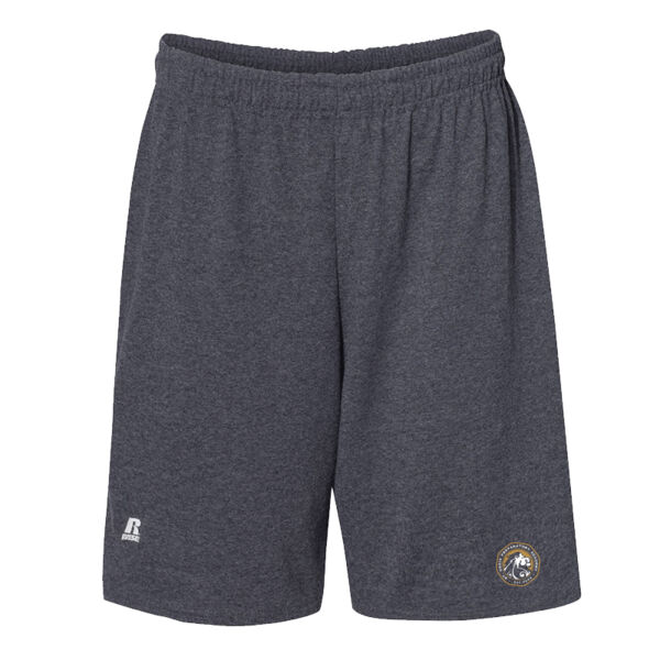 Russell Athletic Essential Jersey Cotton 10" Shorts with Pockets - Screen Print Logo Thumbnail
