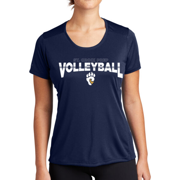 Ladies PosiCharge ® Elevate Scoop Neck Tee - Printed Logo Thumbnail