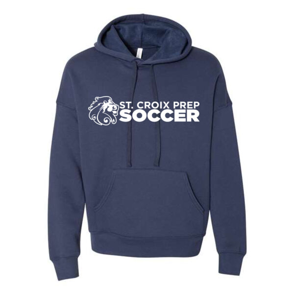 Bella + Canvas Unisex Sponge Fleece Drop Shoulder Hoodie - Printed Logo Thumbnail