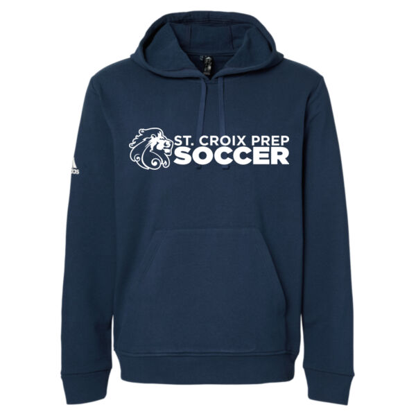 Adidas - Fleece Hooded Sweatshirt - Printed Logo Thumbnail